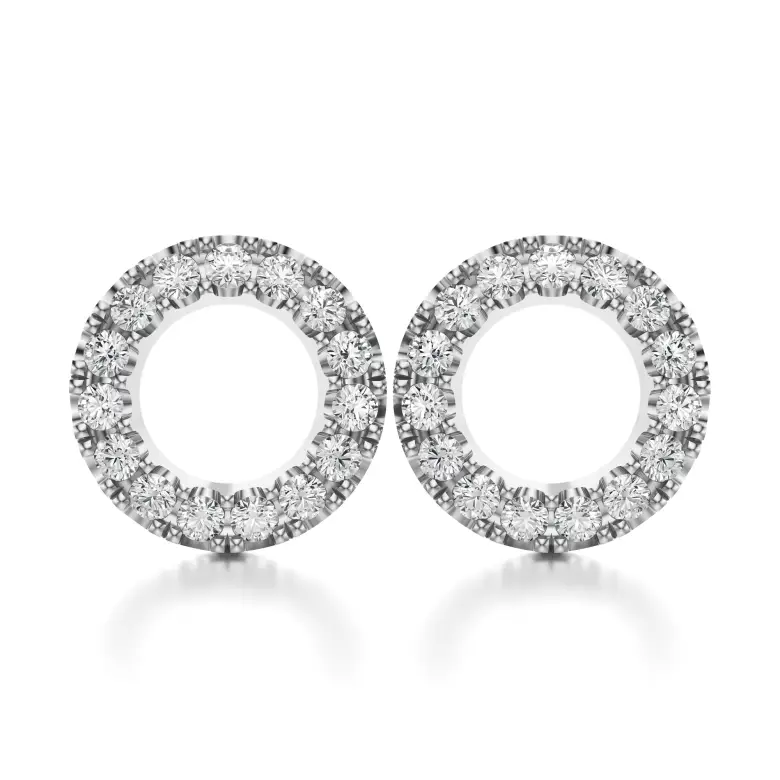 Kolczyki koła w białym złocie AJK_005